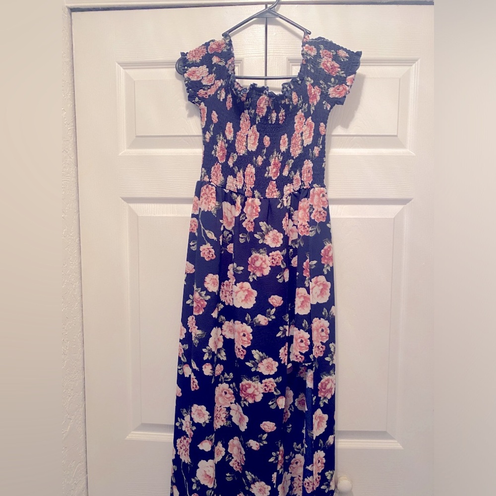 FLORAL MAXI ROMPER DRESS